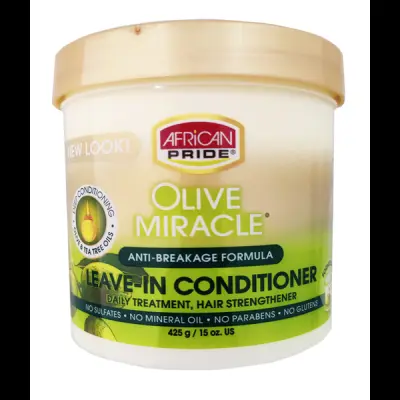 African Pride Olive Miracle Leave in Cream 15 oz