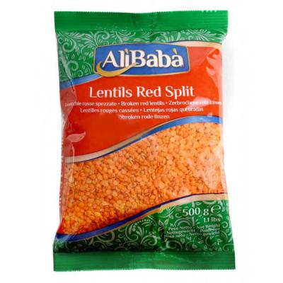 Alibaba Red Lentils Split 500g